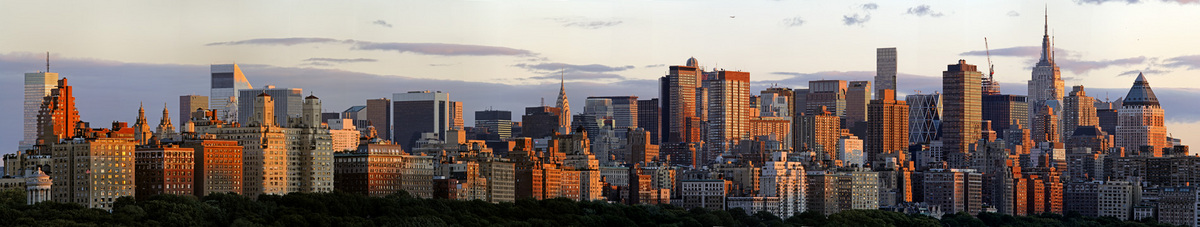 Manhattan Sunset Panorama 2007