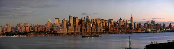 Manhattan Panorama from West NY