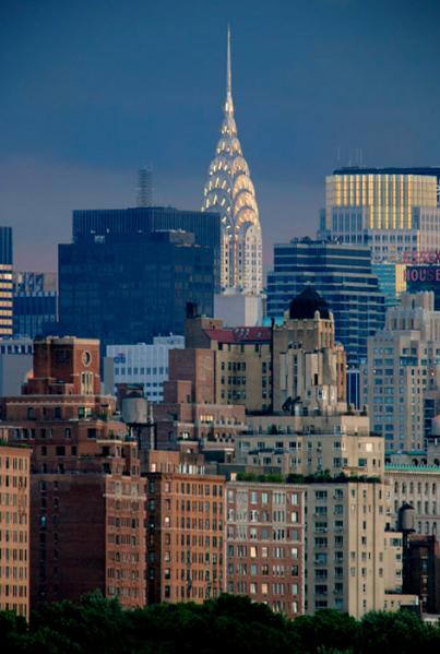 Chrysler Building at dusk