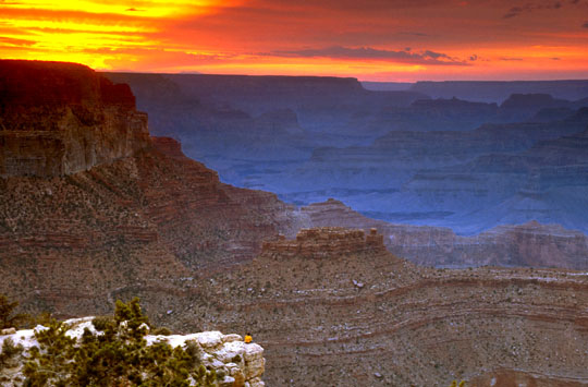 The Grand Canyon at Sunset from Yavapi Point  1986