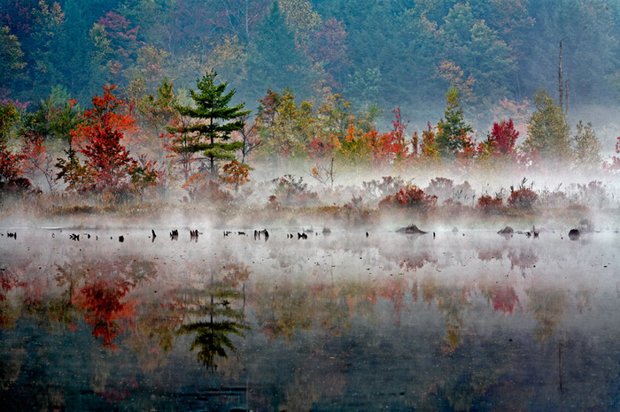 Gabriel Lake Fall Morning 2007, Smallwood, NY